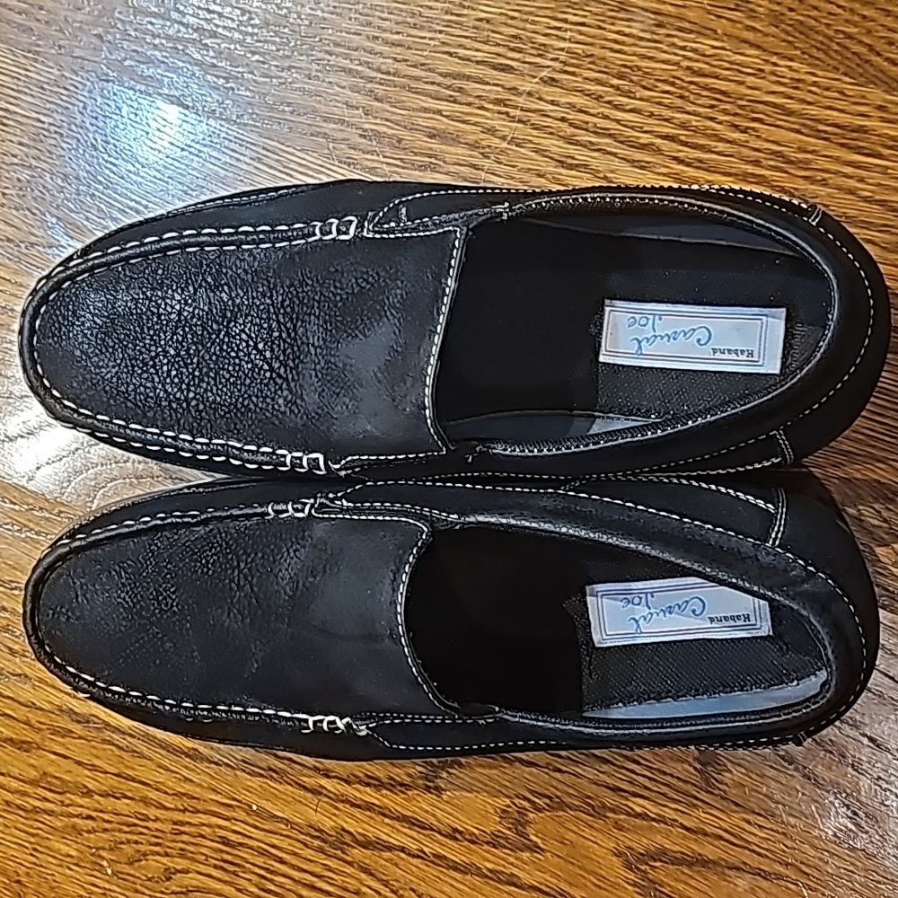 Men's Haband Casual Joe Black Faux Suade Loafer size 10 1/2, wide 3E worn once